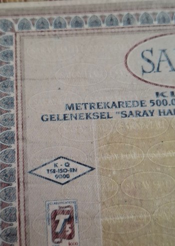 Bordo Kenarlı Açık Renkli Düz Halı yün halı - Görsel 8