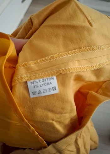 Düğmeli Bej Keten Kadın Blazer - Görsel 5