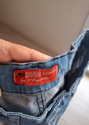 Diğer Erkek Mavi Denim Mini Şort