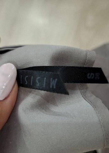 Bej Midi Hamile Keten Etek - Görsel 4