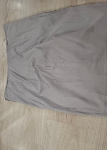 Bej Midi Hamile Keten Etek - Görsel 3