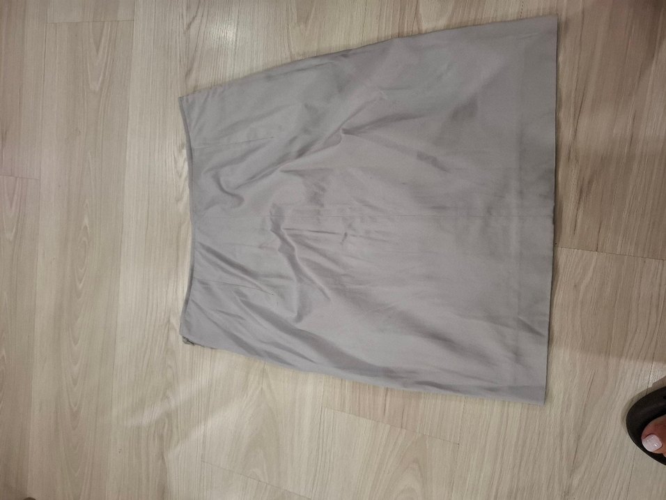 Bej Midi Hamile Keten Etek - Görsel 2