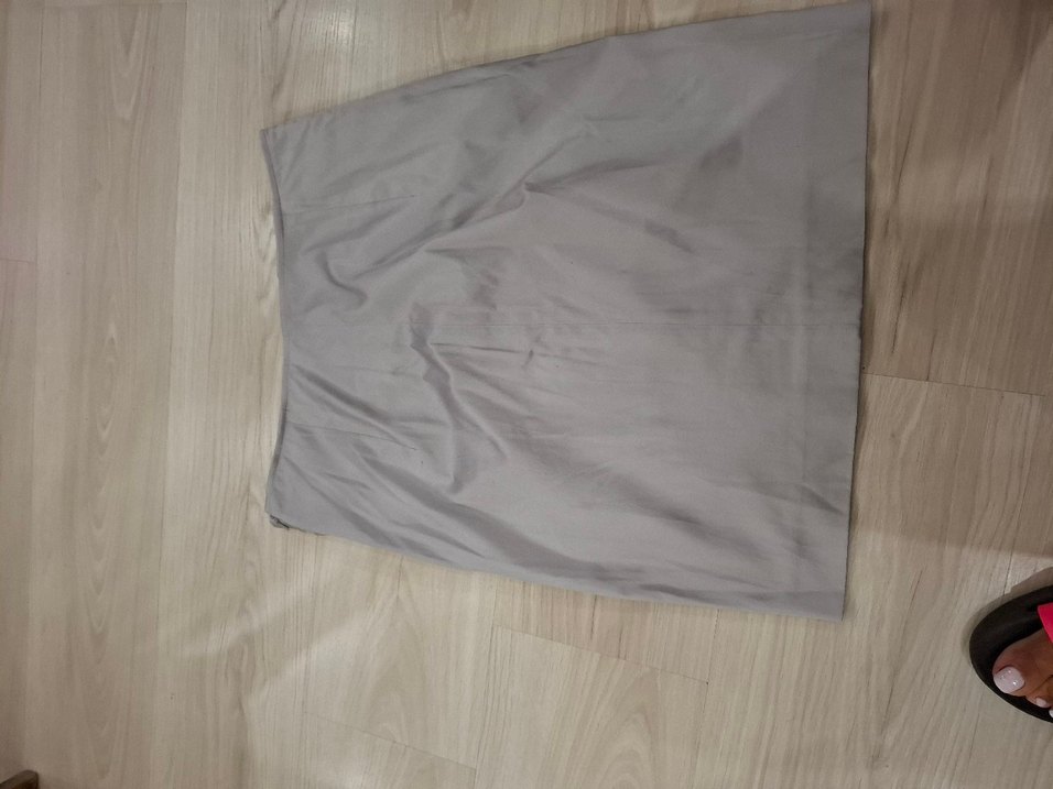 Bej Midi Hamile Keten Etek - Görsel 3