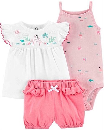 Carters kız bebek takım