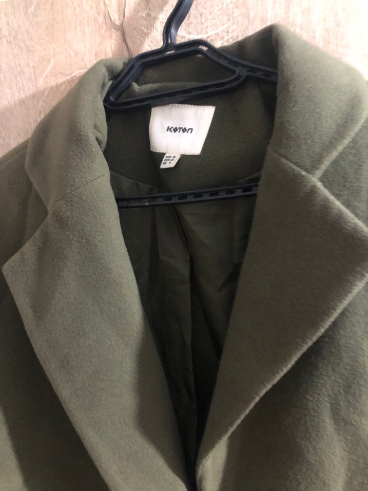 Düğmeli Midi Kadın Süet Kaban - Görsel 3