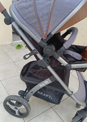 Gri Kraft Bebek Arabası - Görsel 8