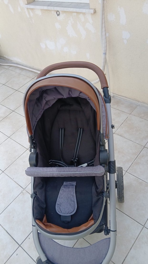 Gri Kraft Bebek Arabası - Görsel 5