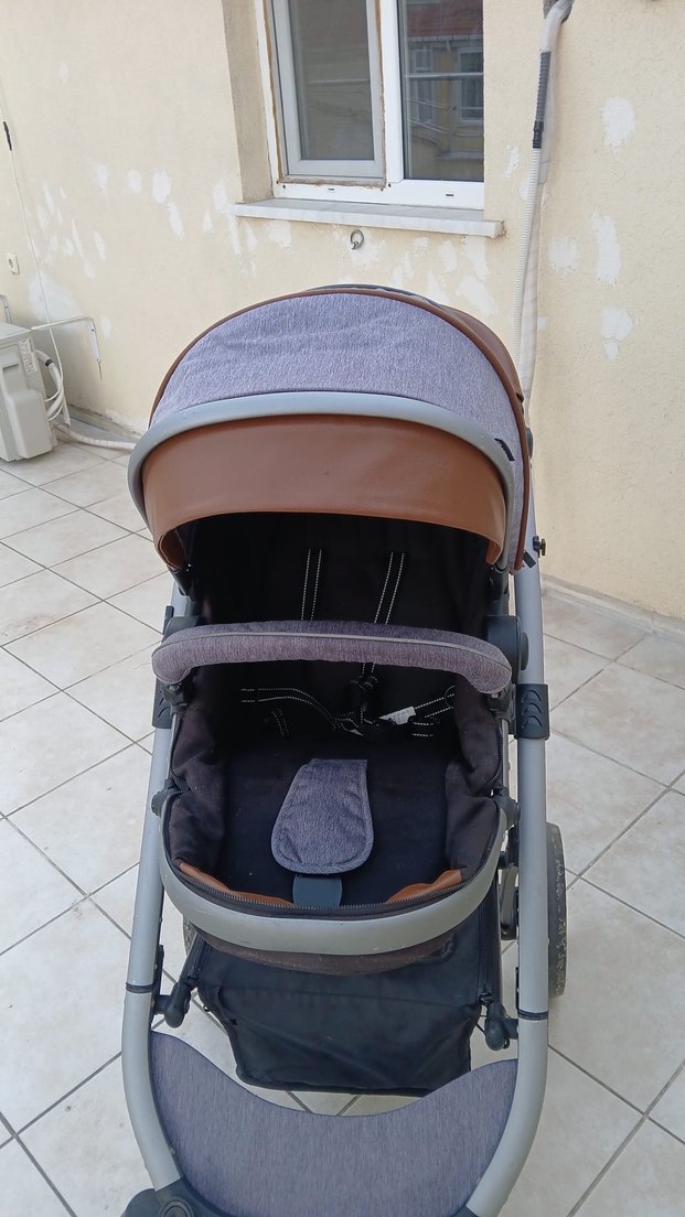 Gri Kraft Bebek Arabası - Görsel 4