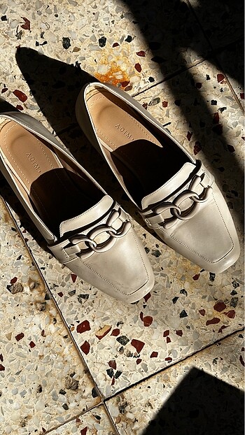 Bej babet loafer