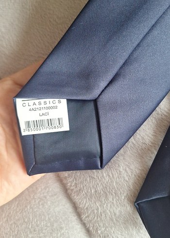 Gri Erkek Kravat - Görsel 3