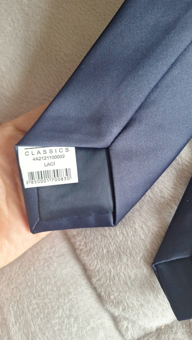 Gri Erkek Kravat - Görsel 3