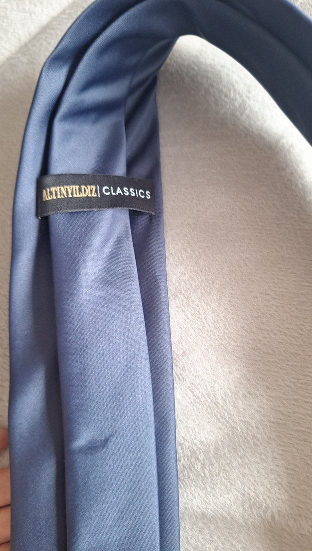 Gri Erkek Kravat - Görsel 4