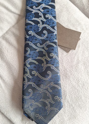 Gri ve Mavi Desenli Erkek Kravat Ramsey markadır - Görsel 5
