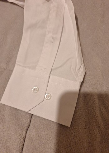 Uzun Kollu Beyaz Erkek Gömlek - Görsel 6