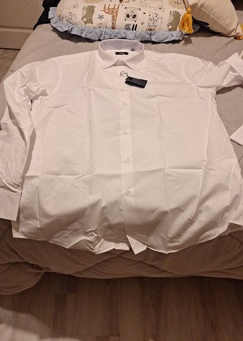 Uzun Kollu Beyaz Erkek Gömlek - Görsel 4