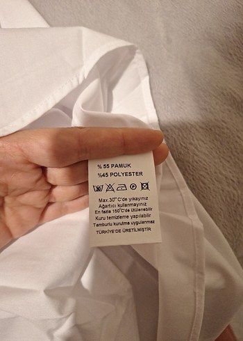 Uzun Kollu Beyaz Erkek Gömlek - Görsel 5