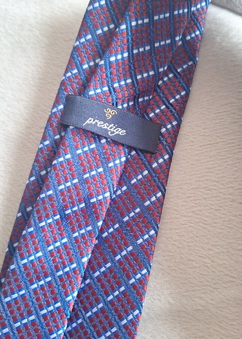 Bordo Ekose Desenli Erkek Kravat - Görsel 3