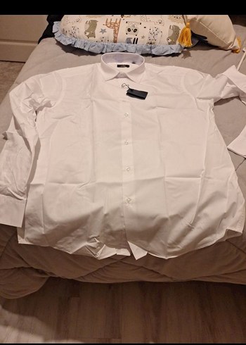 Düğmeli Beyaz Erkek Uzun Kollu Gömlek - Görsel 8