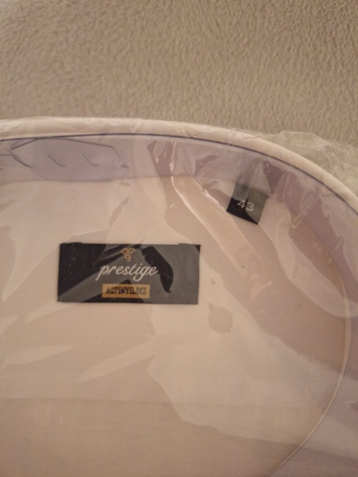 Düğmeli Beyaz Erkek Uzun Kollu Gömlek - Görsel 2