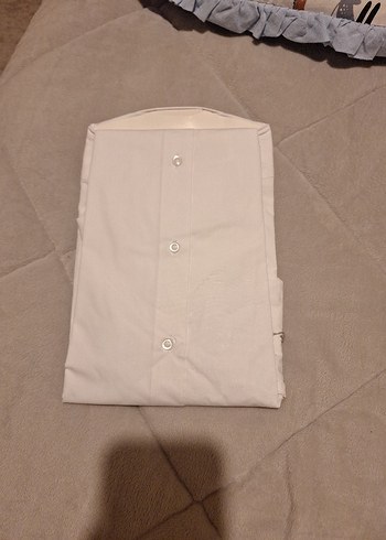 Beyaz Uzun Kollu Düğmeli Erkek Gömlek - Görsel 7