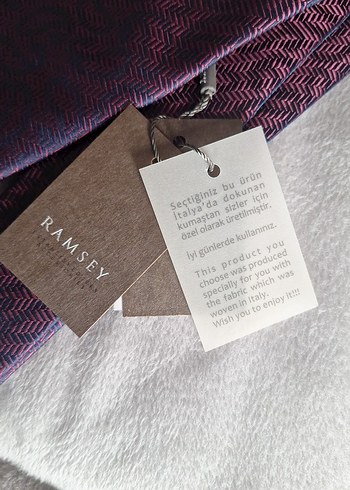 Bordo Ramsey Erkek Kravat - Görsel 2