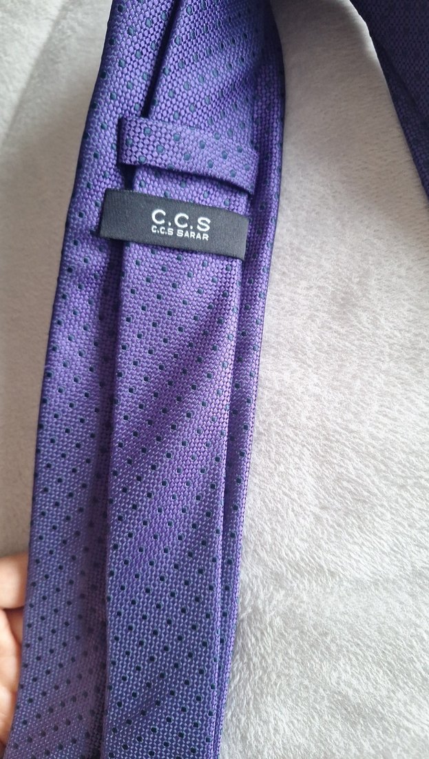 Mor Erkek Kravat - Görsel 2