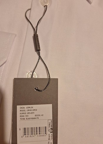 Beyaz Uzun Kollu Erkek Gömlek Ramsey - Görsel 5