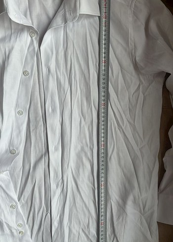 Beyaz Uzun Kollu Erkek Gömlek Ramsey - Görsel 9