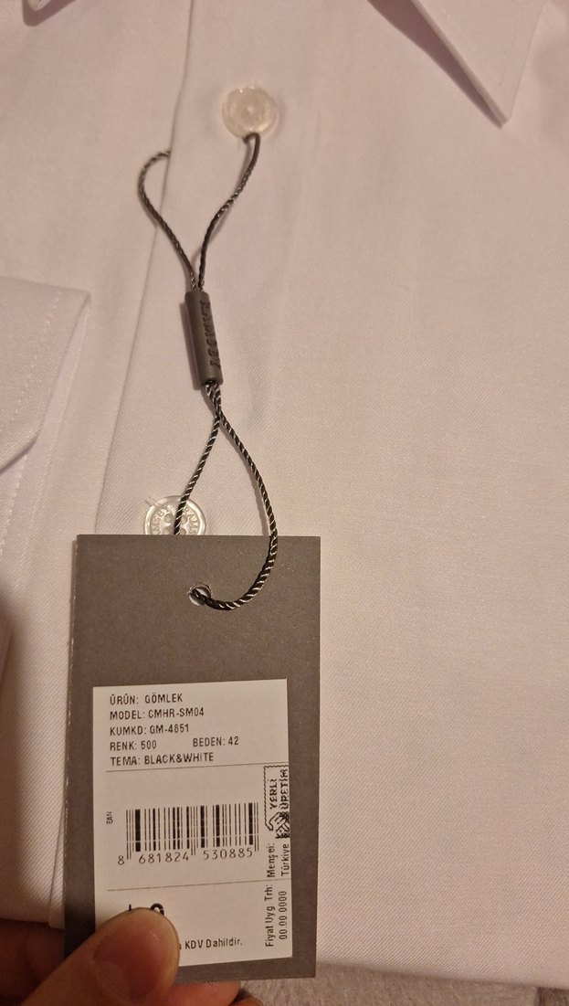 Beyaz Uzun Kollu Erkek Gömlek Ramsey - Görsel 5