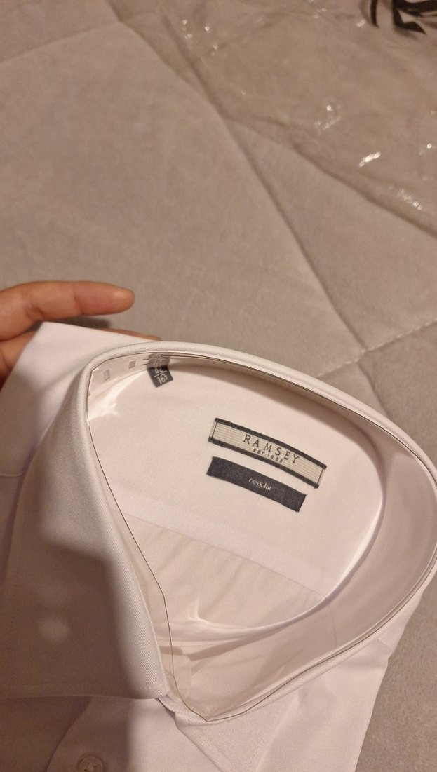 Beyaz Uzun Kollu Erkek Gömlek Ramsey - Görsel 4