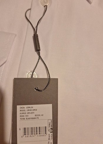 Beyaz Uzun Kollu Erkek Gömlek - Görsel 5