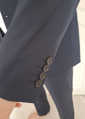 Lacivert Erkek Ofis Takım Elbise - Görsel 4