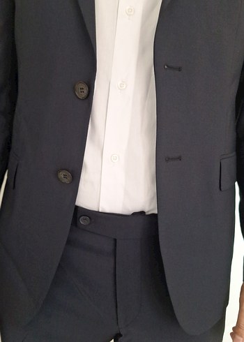 Lacivert Erkek Ofis Takım Elbise - Görsel 3