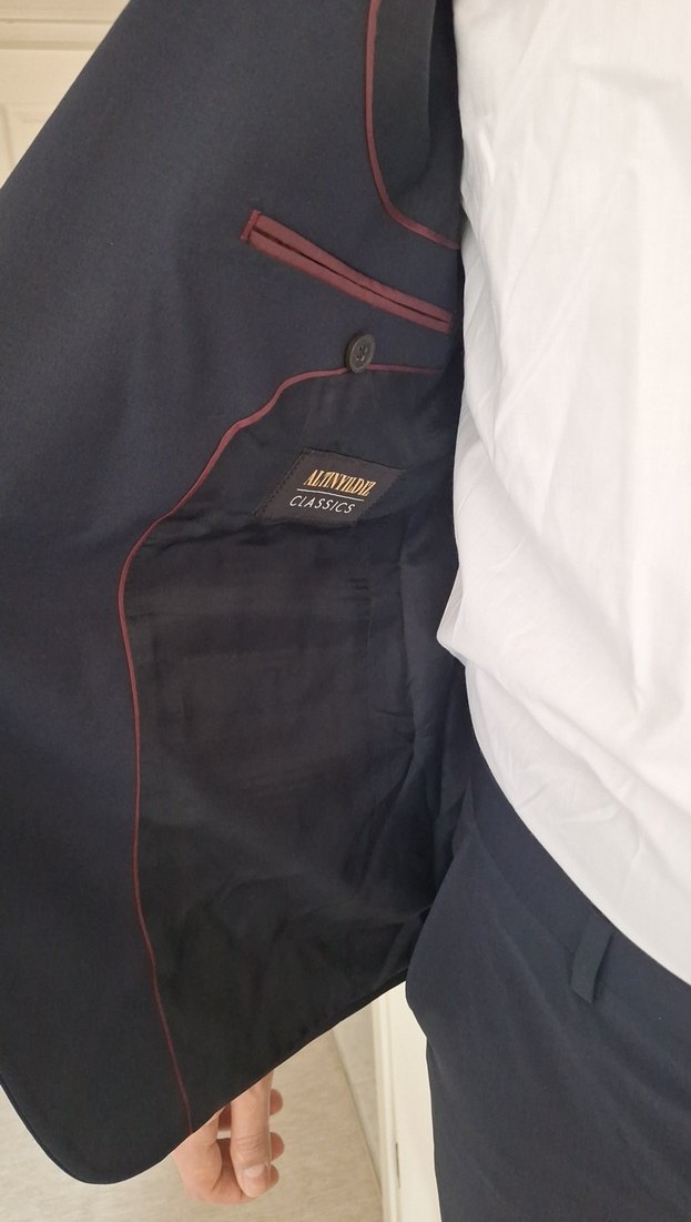 Lacivert Erkek Ofis Takım Elbise - Görsel 5