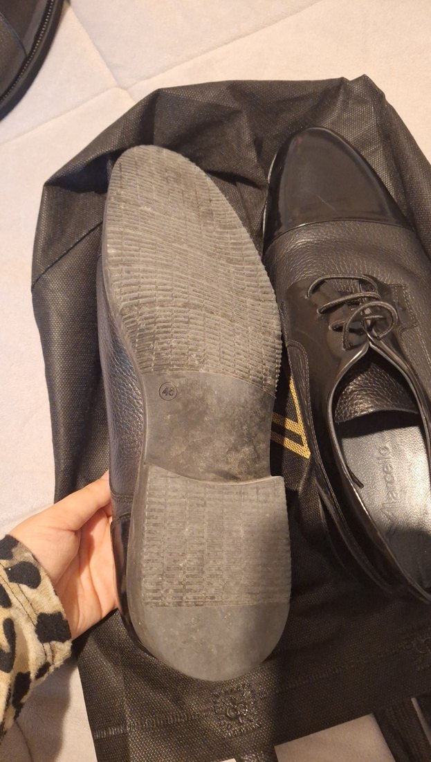 Siyah Deri Klasik Erkek Ayakkabı - Görsel 3