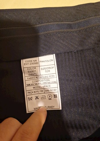 Erkek Siyah Regular Fit Ofis Pantolonu - Görsel 3
