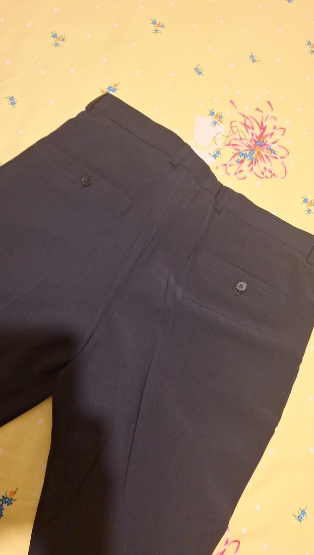 Erkek Siyah Regular Fit Ofis Pantolonu - Görsel 5