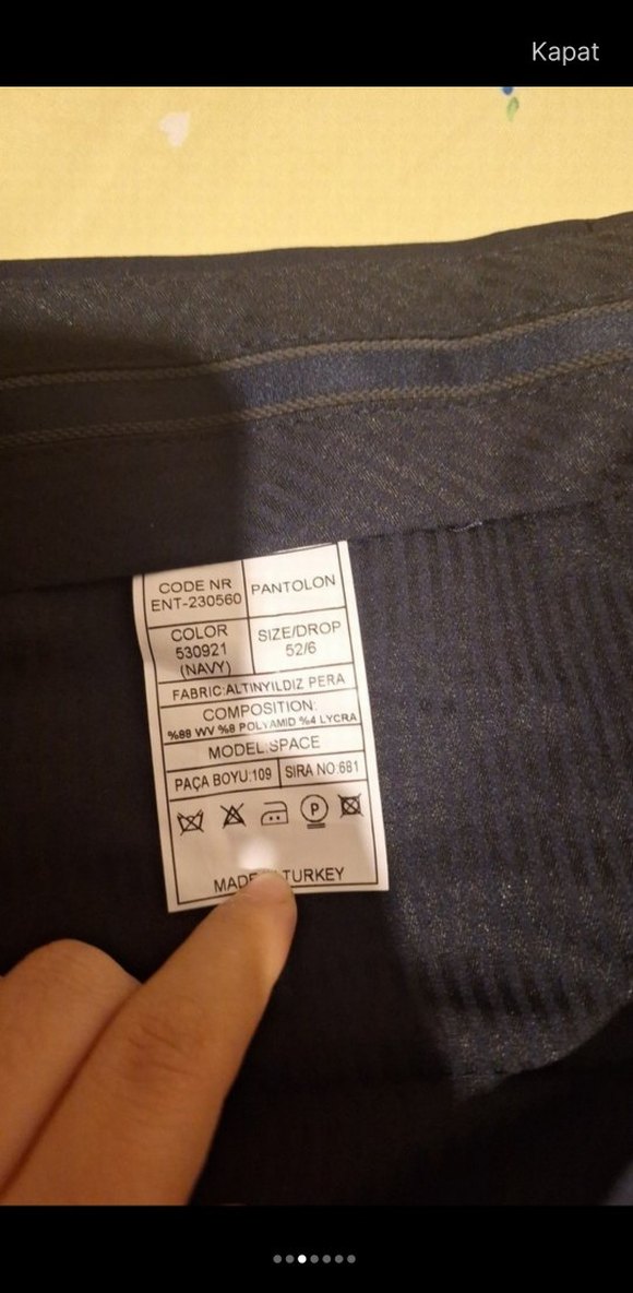 Altınyıldız sıfır %88 yün pantolon - Görsel 3