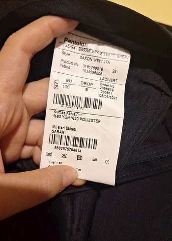 Düğmeli Regular Fit Erkek Pantolon - Görsel 3