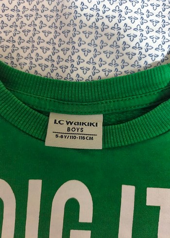 Erkek Çocuk Yeşil Baskılı Sweatshirt - Görsel 3