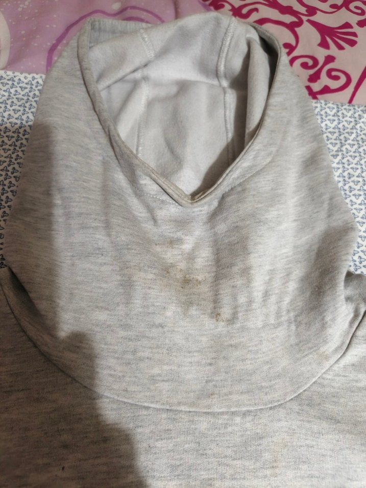 Fermuarlı Kapüşonlu Gri-Siyah Erkek Sweatshirt - Görsel 2