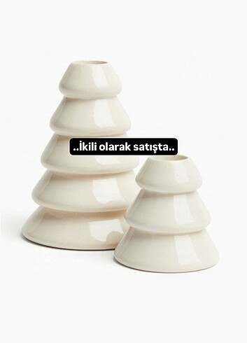 H&M HOME İKİLİ ŞAMDAN MUMLUK 