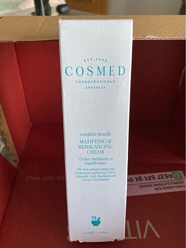 Cosmed matifying cream
