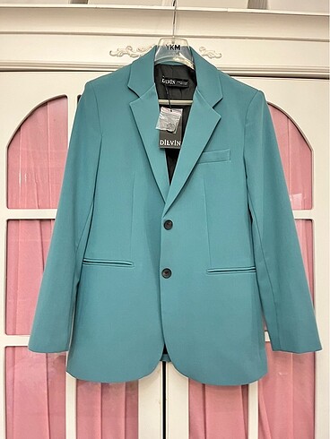 Dilvin turkuaz blazer