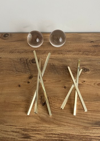 Diğer Gümüş renkli, küre dekor 2li set