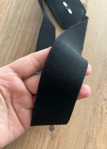 Diğer Siyah Deri Taşlı Kadın Kemer