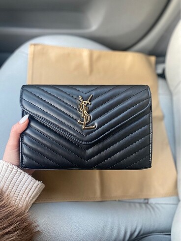 Ysl zincirli siyah çanta