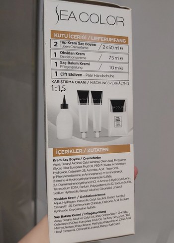 Sea Color Zeytinyağlı Koyu Kumral Saç Boyası 6.0 - Görsel 3