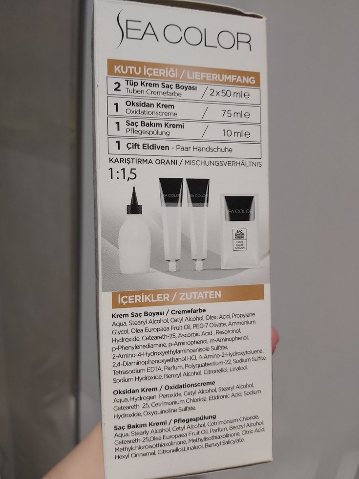 Sea Color Zeytinyağlı Koyu Kumral Saç Boyası 6.0 - Görsel 3