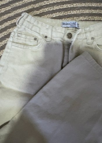 xs Beden ten rengi Renk Bej Midi Kadın Kot Pantolon
